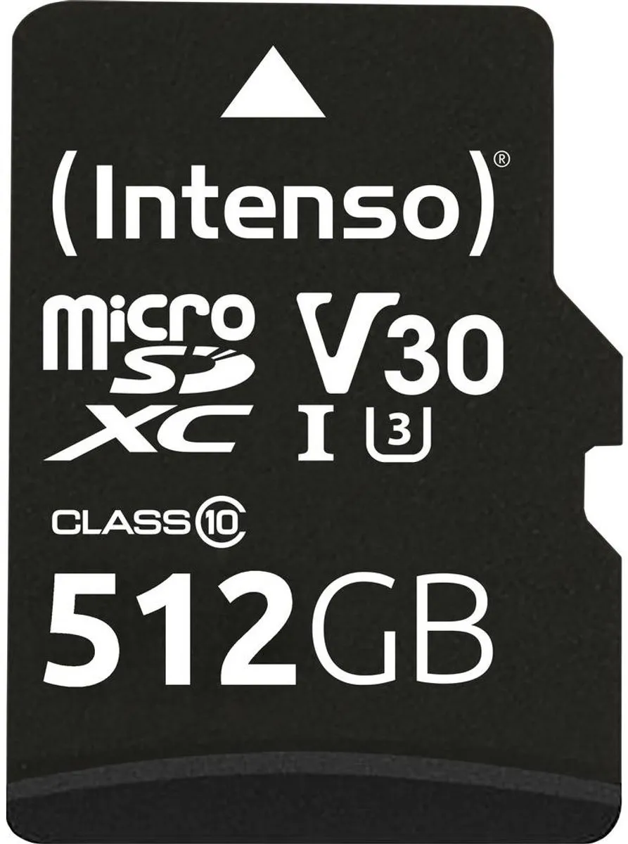 Intenso Professional miniSDXC 512GB UHS-I U3 V30 - Watervast