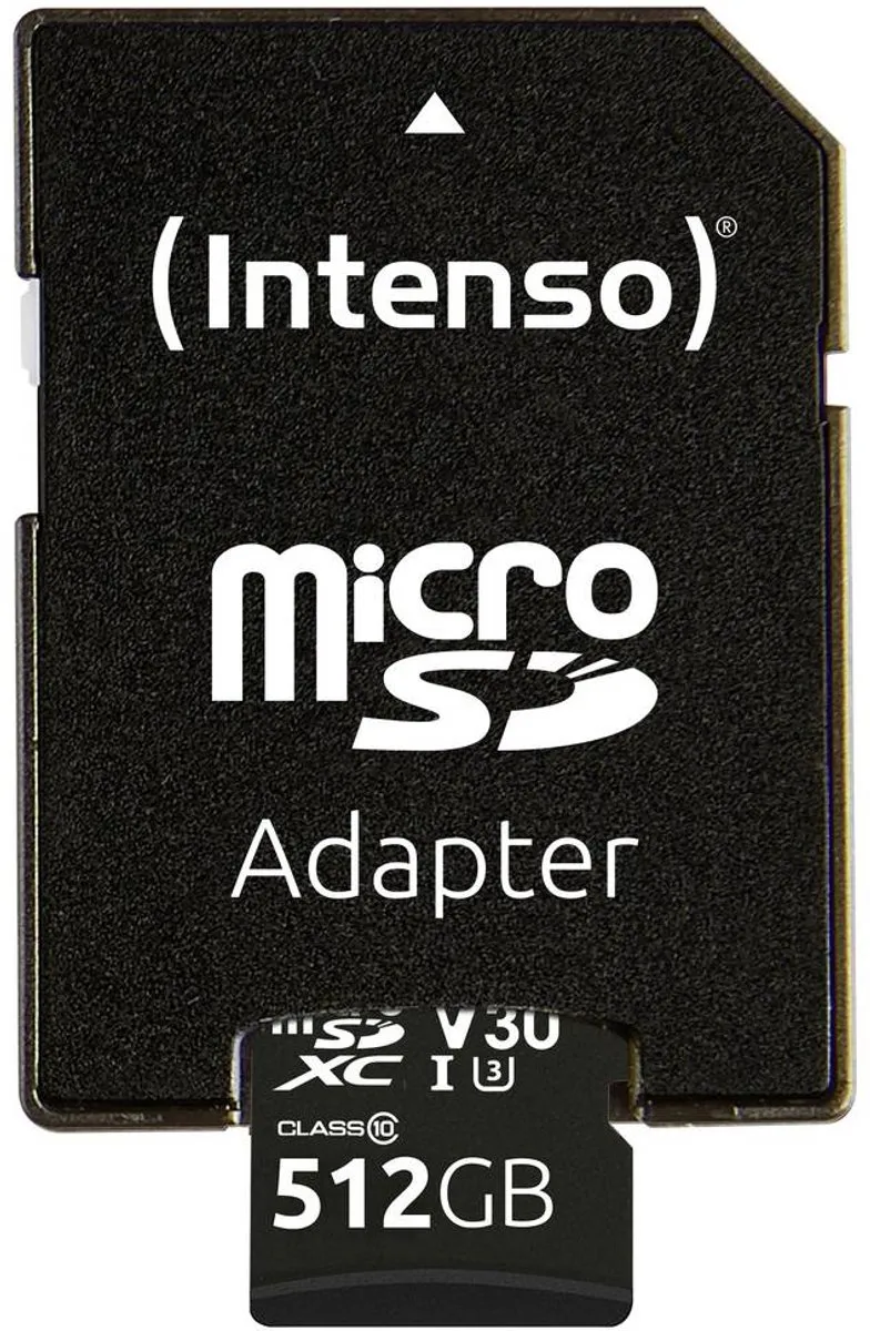 Intenso Professional miniSDXC 512GB UHS-I U3 V30 - Watervast