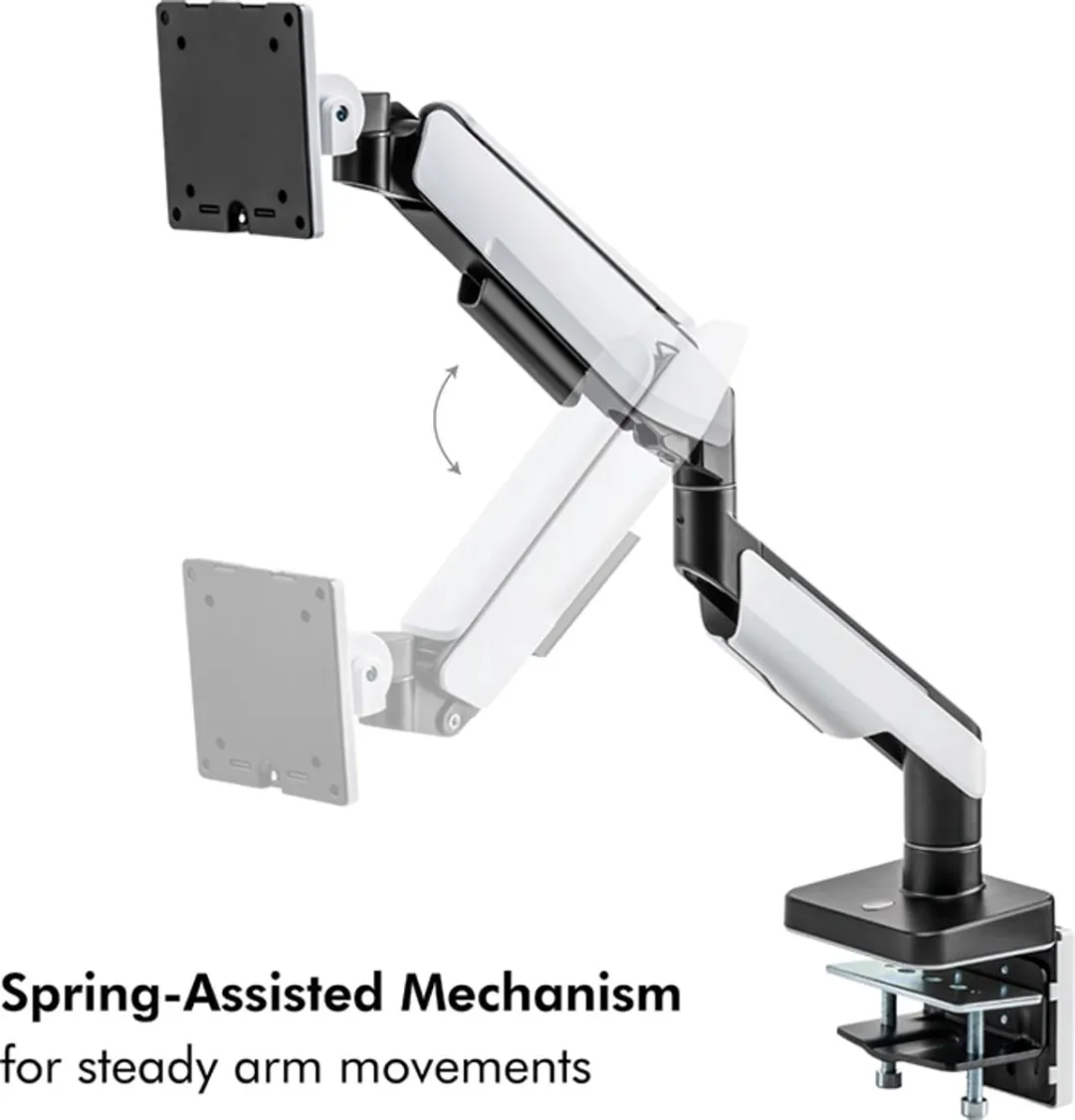 Logilink BP0162 Monitorhouder - 17-49cm Gasveer - Zwart/Wit - afbeelding 6 van 6