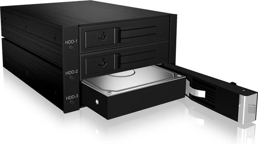 Icy Box IB-563SSK HDD-behuizing 3.5" - Zwart