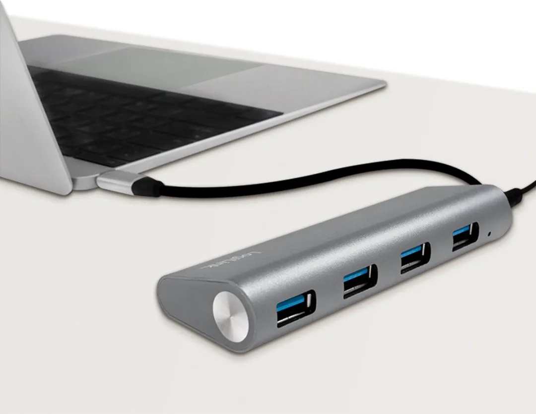 Logilink UA0309 USB 3.2 Hub - 4x USB-A 5Gbps Grijs - afbeelding 6 van 6