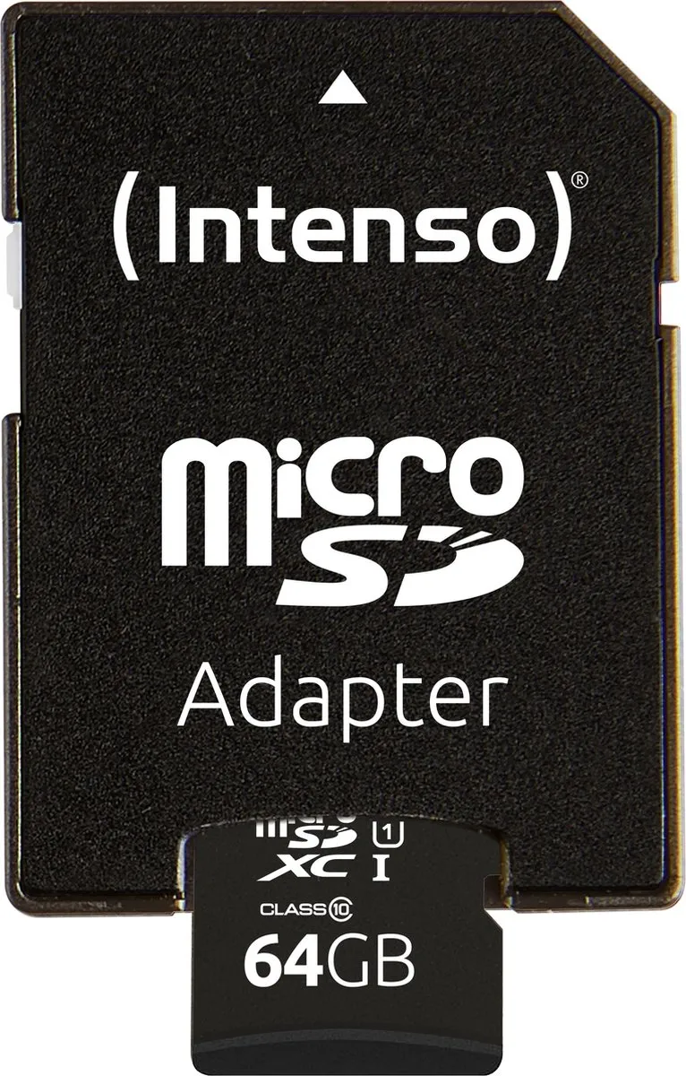 Intenso 3424490 microSDXC 64GB - Class 10 UHS-I - Waterdicht