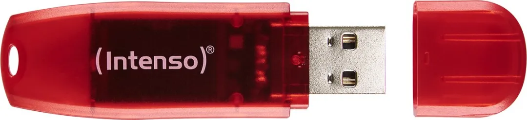 Intenso Rainbow Line USB Stick 128GB - Rood - afbeelding 6 van 6