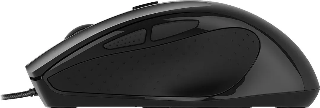 Deltaco MS-801 Ergonomische Muis - Bedraad - 3200 DPI - Zwart