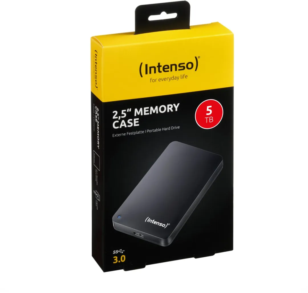 Intenso Memory Case 5TB Externe HDD - Zwart