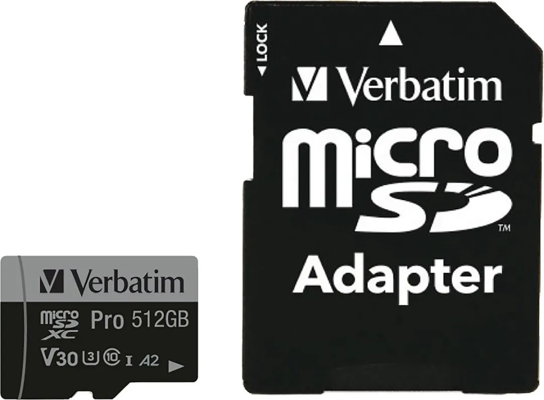 Verbatim Pro microSDXC 512GB UHS-3 A2