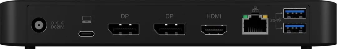 Icy Box IB-DK2405-C USB 3.2 Gen 1 Type-C Adapter - Zwart
