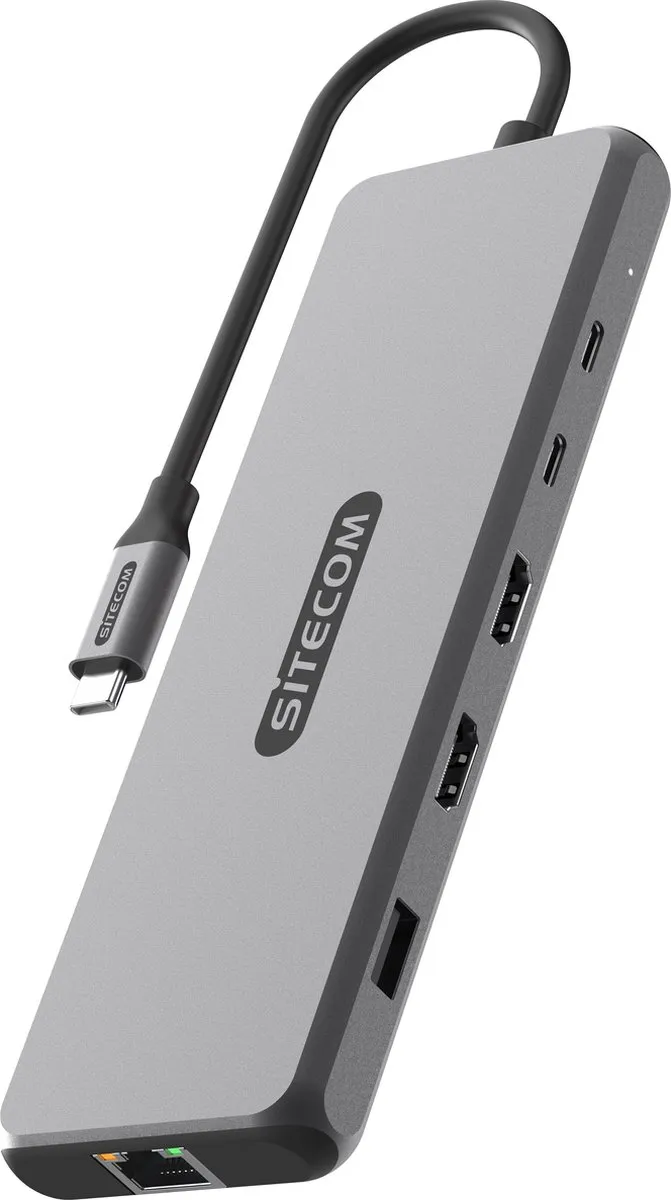 Sitecom CN-7001 USB4 Multiport Adapter - 2x HDMI Spacegray