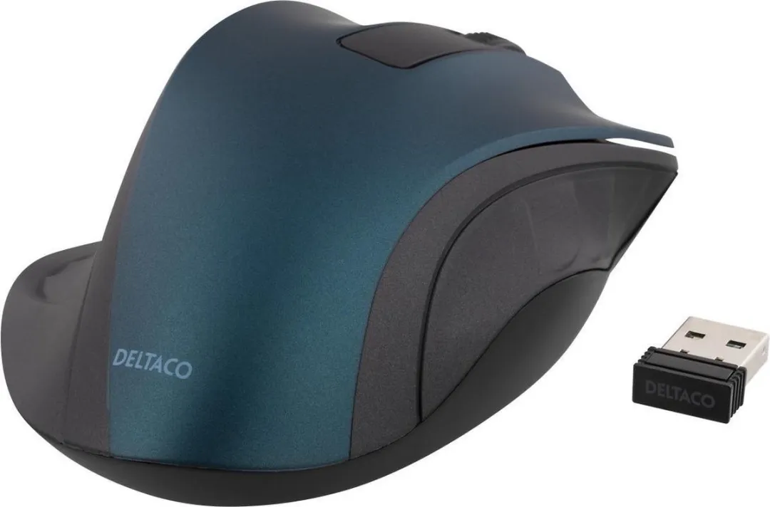 Deltaco MS-708 Gaming Muis - Draadloos - 1200 DPI - Blauw