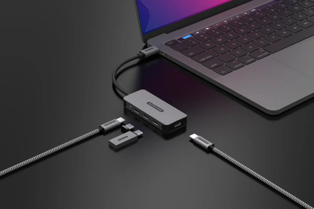 Sitecom - USB-C to 4x USB-C 10Gbps Power Delivery Hub