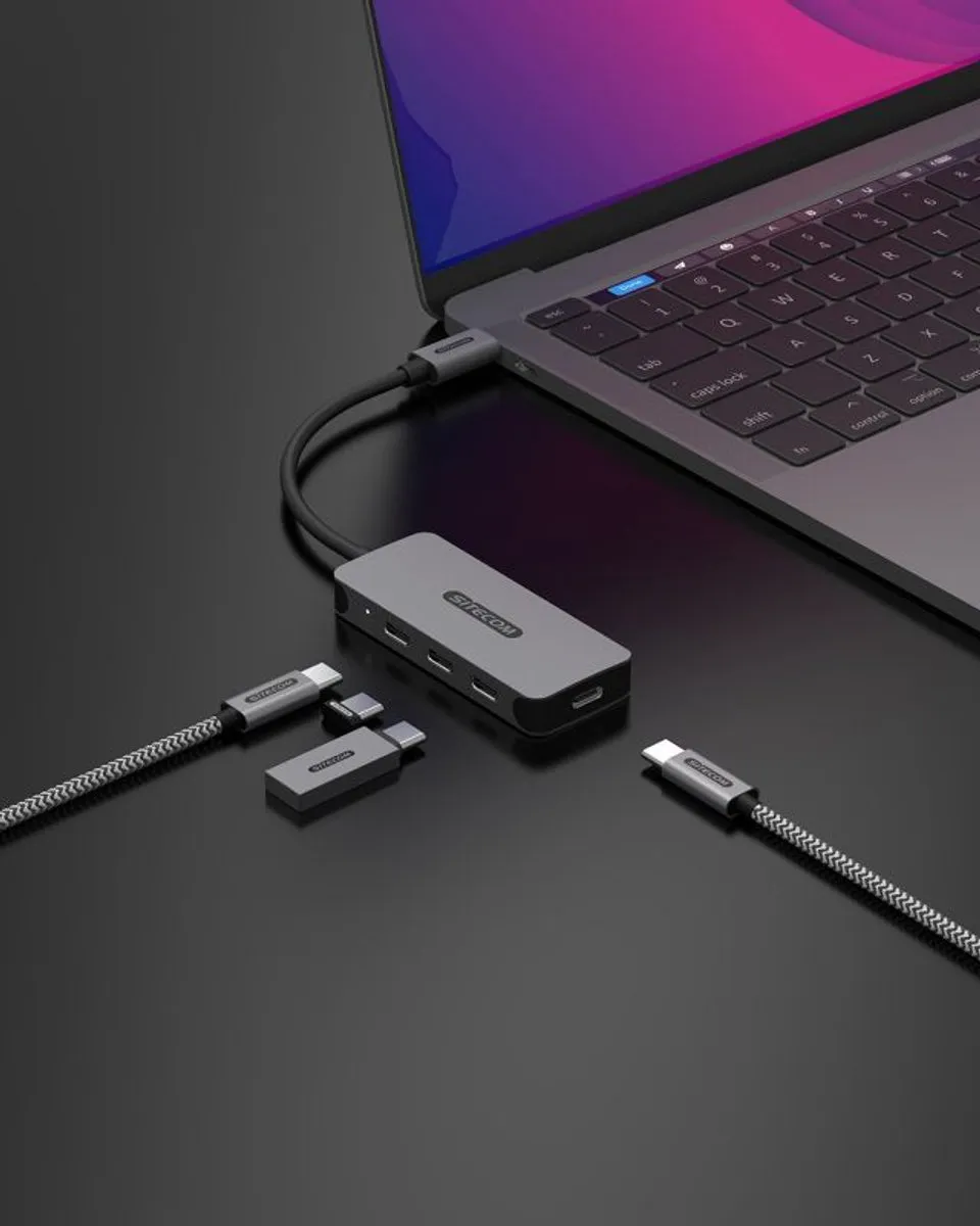 Sitecom - USB-C to 4x USB-C 10Gbps Power Delivery Hub