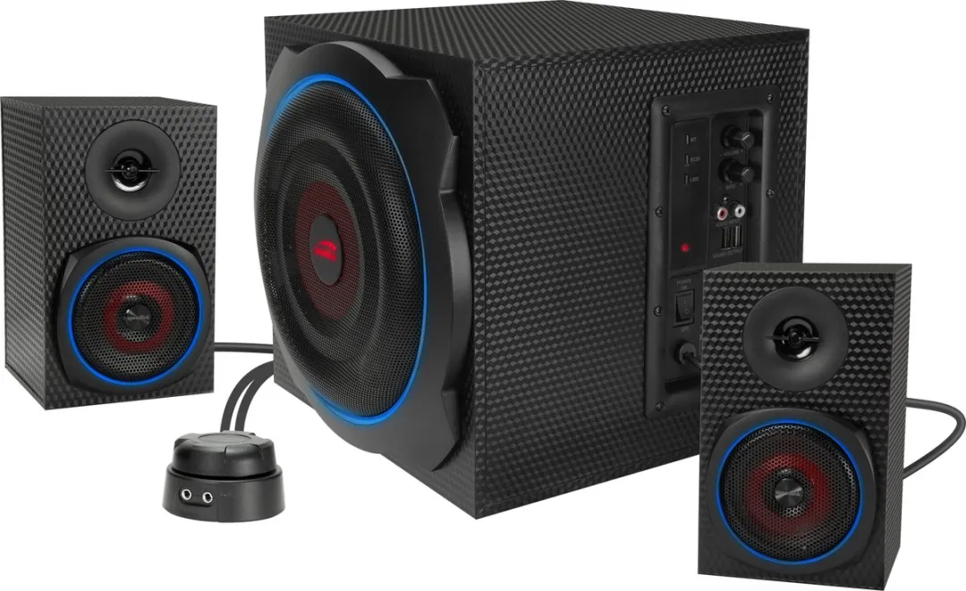 Speedlink Gravity Carbon SL-830100-BK 2.1 Speakersysteem - 120W - RGB - Zwart - afbeelding 6 van 6