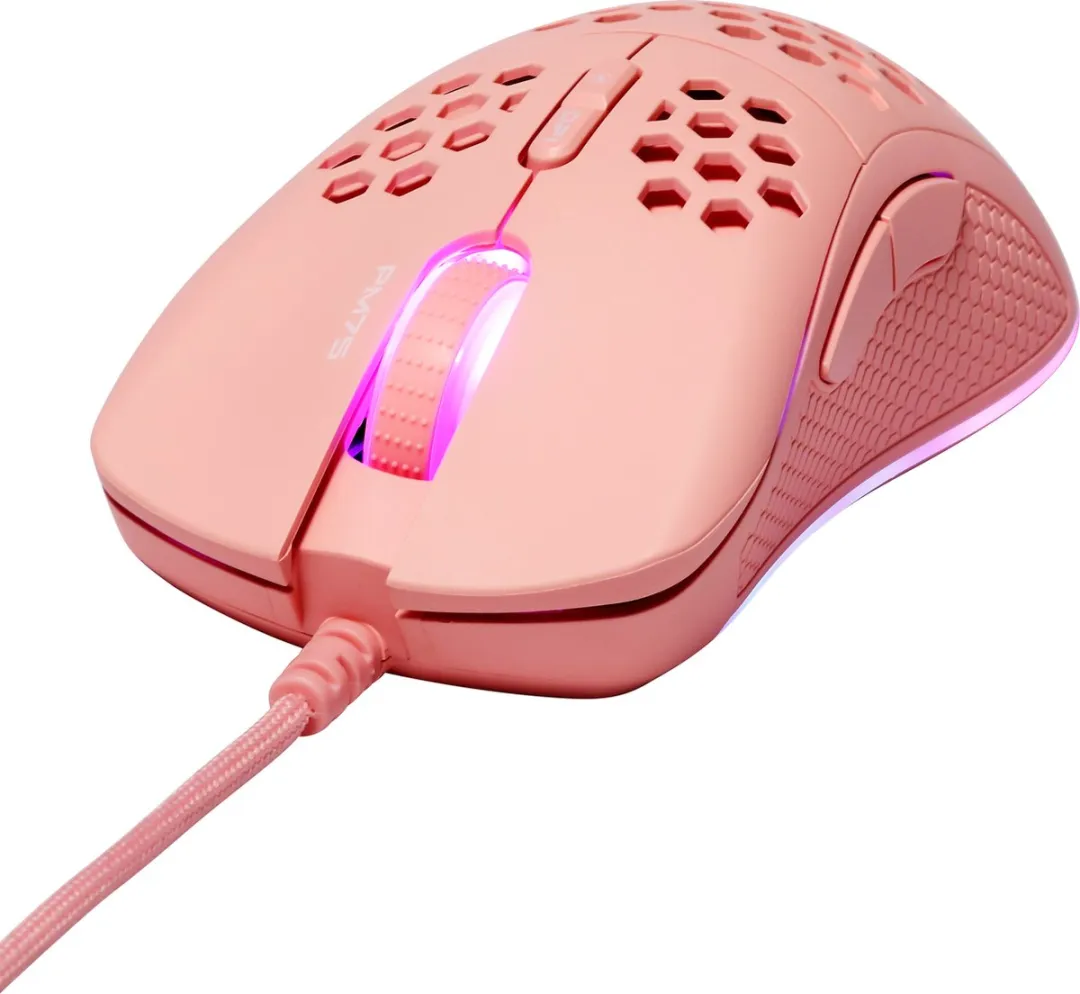 Deltaco PM75 Gaming Muis GAM-108-P - Bedraad - 7 Knoppen - Roze