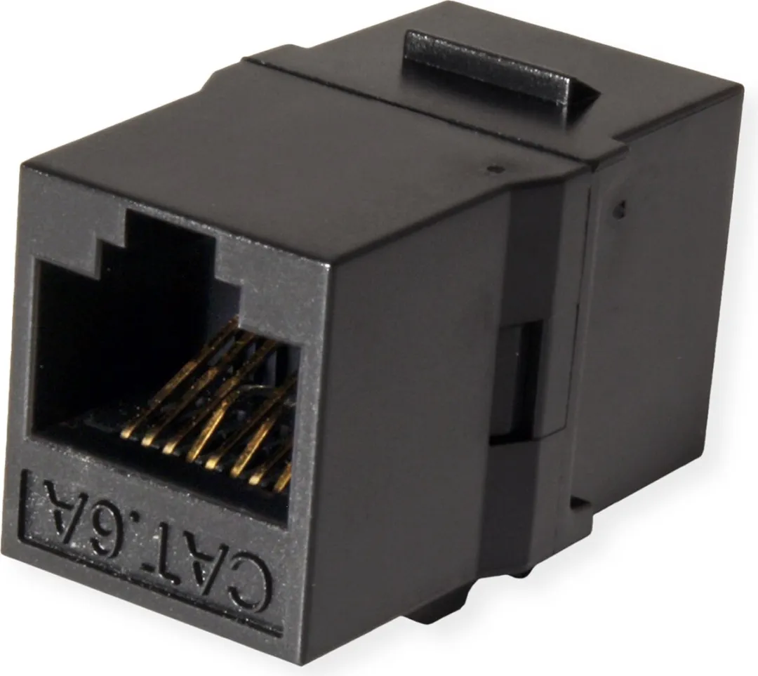 Roline RJ45 Keystone Koppelstuk Cat.6 - Zwart