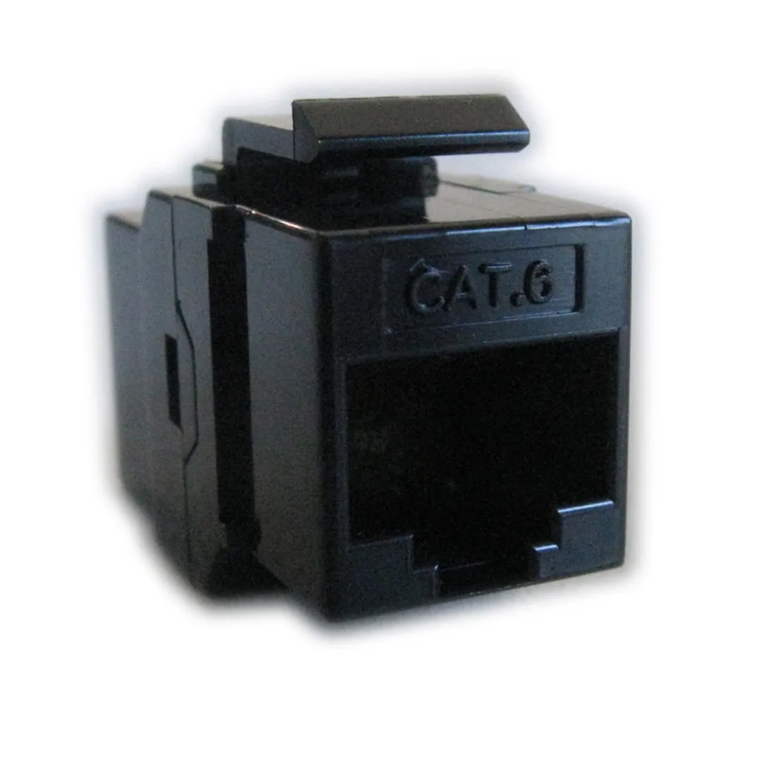 Roline RJ45 Keystone Koppelstuk Cat.6 - Zwart