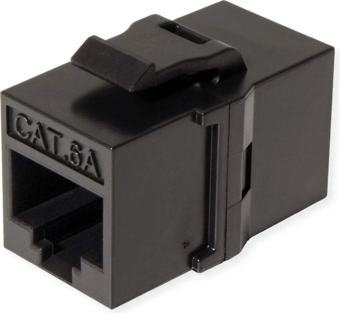 Roline RJ45 Keystone Koppelstuk Cat.6 - Zwart