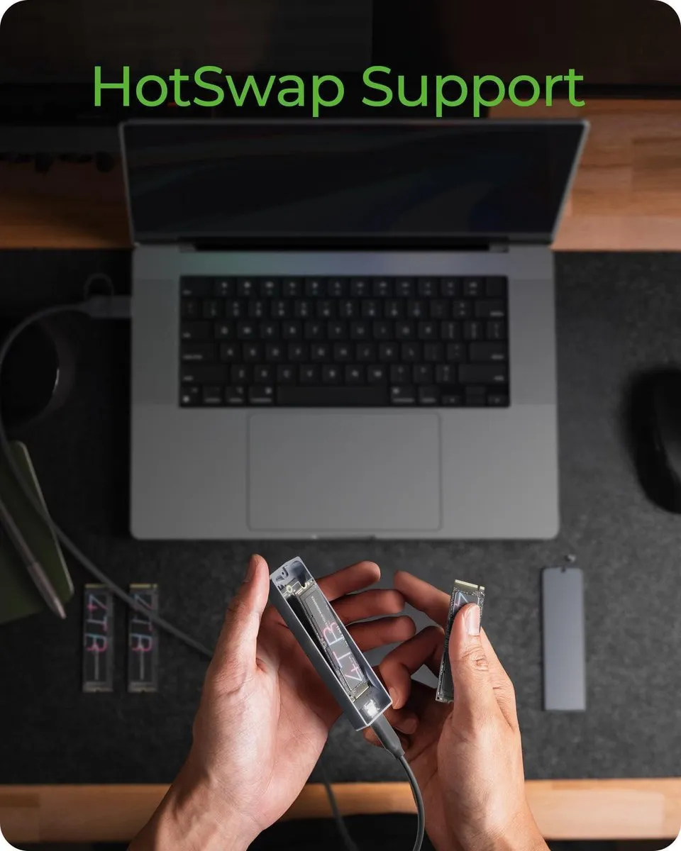 Icy Box IB-1826MCL-CU31 USB-C Hub - 18 Poorten - Grijs