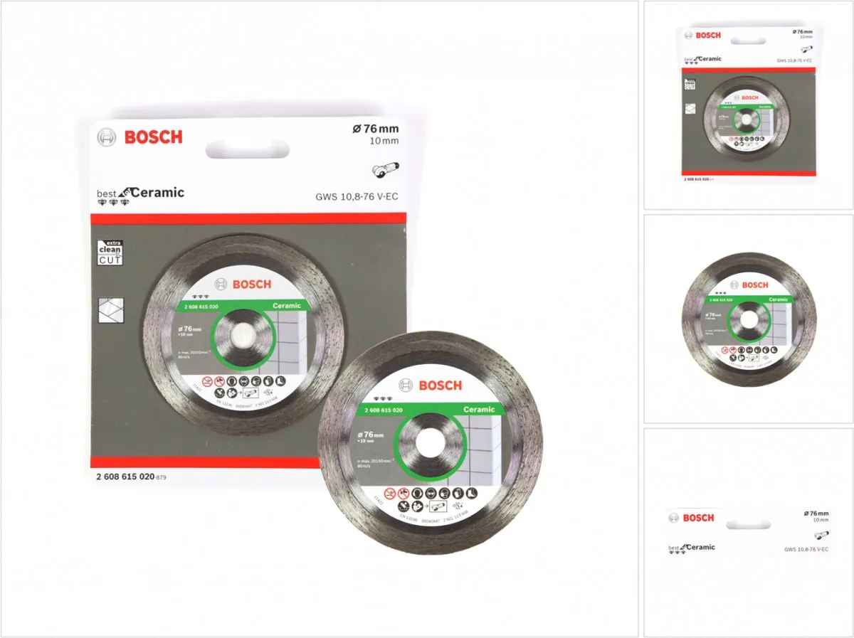 Bosch 1 Diamantschijf Best for Universal 76x1 - Steen - 10mm As - afbeelding 6 van 6