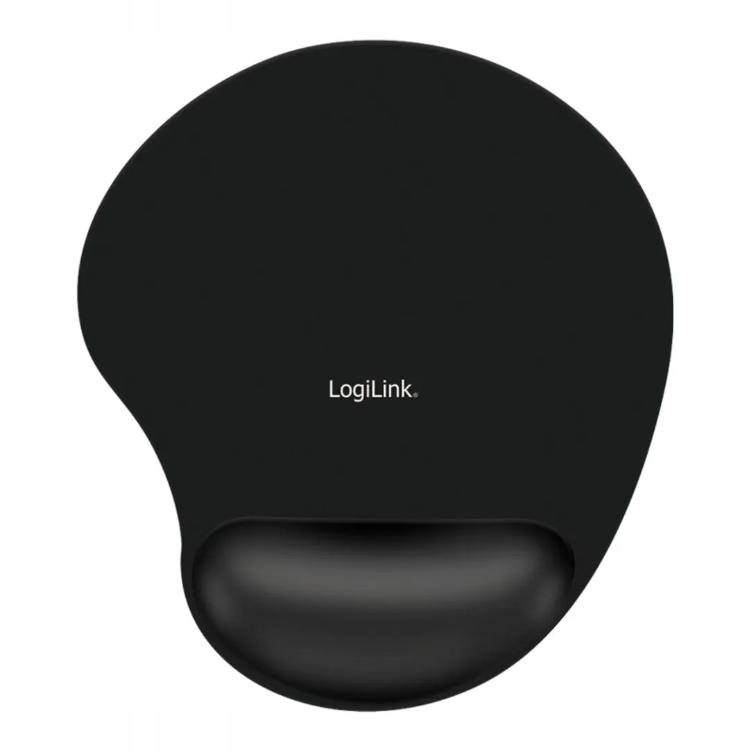 Logilink Ergonomische Gel Muismat met Polssteun - Zwart