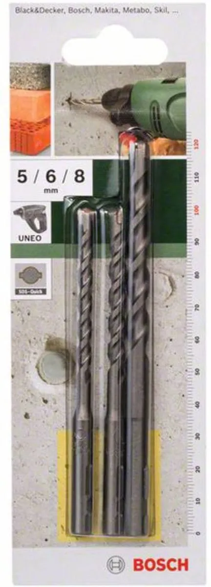 Bosch SDS-Quick 3-delige Betonborenset 5/6/8mm