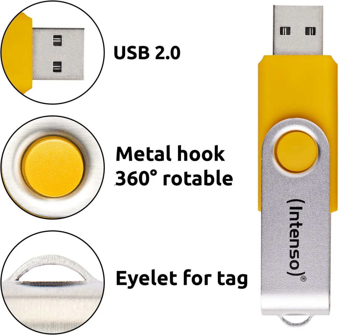 Intenso 3.2 Gen1 Office Line 3543595 USB-stick 64GB - 5 Stuks - Multicolor