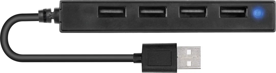 Speedlink Snappy Slim SL-140000-BK USB Hub 4x USB 2.0 - Zwart