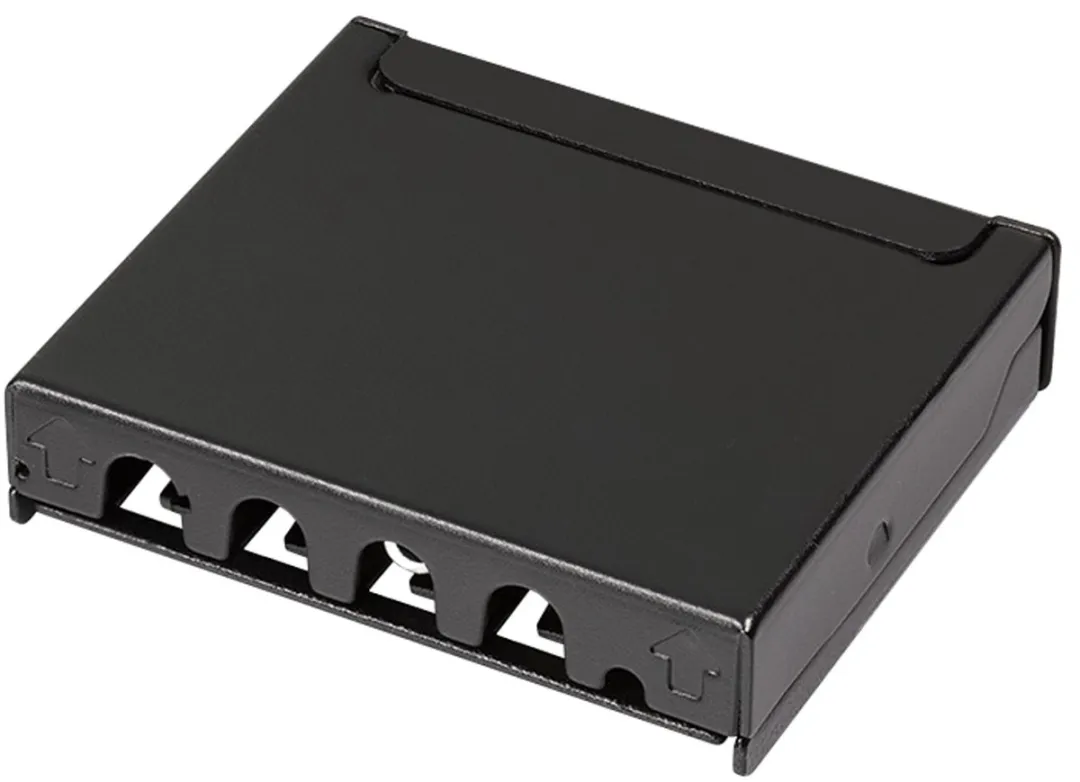 Logilink CAT.6A Mini Verdeler NP0088 - 4 Poorten - Zwart