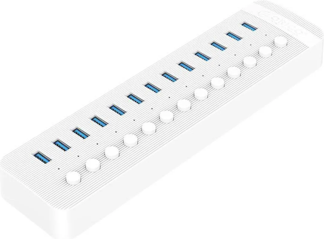 ORICO ORI-CT2U3-13AB-WH USB 3.0 Hub 13 Poorten - 60W - Wit