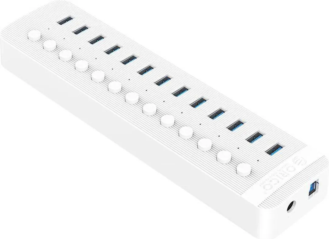 ORICO ORI-CT2U3-13AB-WH USB 3.0 Hub 13 Poorten - 60W - Wit - afbeelding 6 van 6