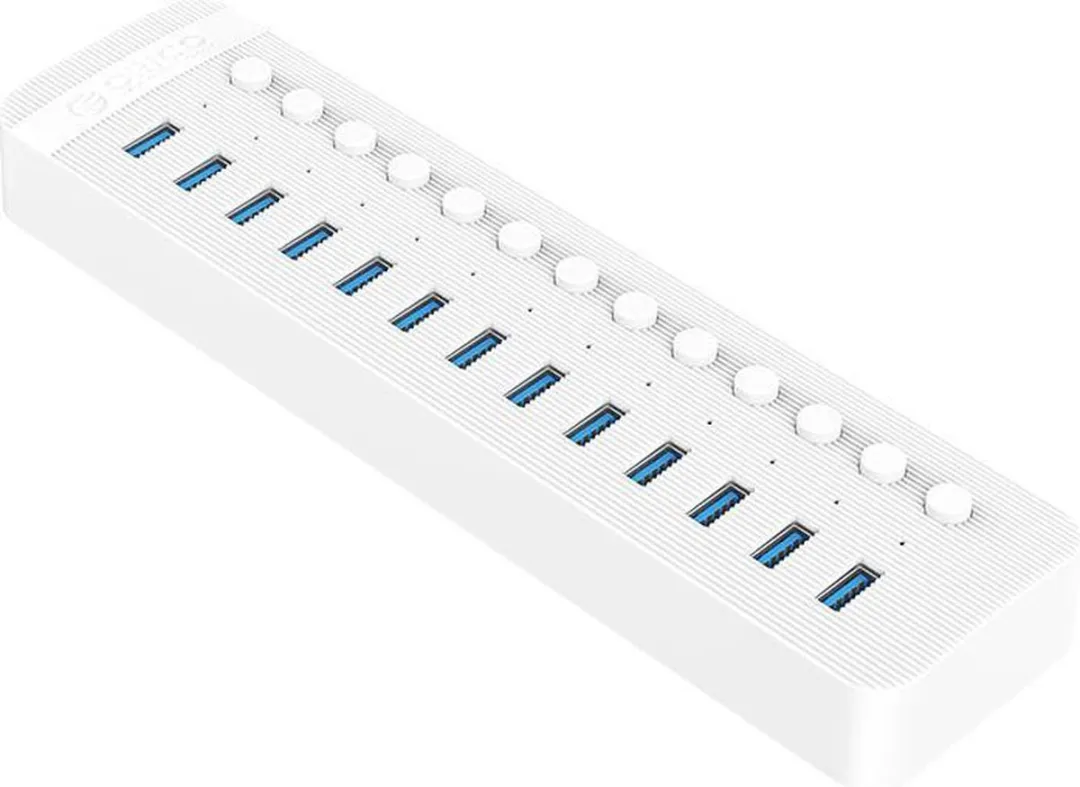 ORICO ORI-CT2U3-13AB-WH USB 3.0 Hub 13 Poorten - 60W - Wit