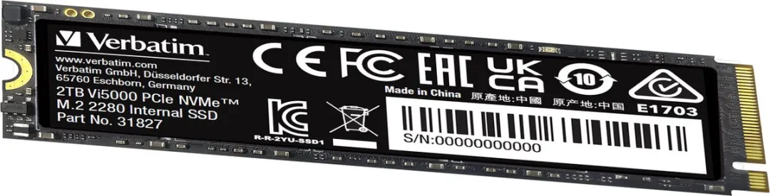 Verbatim Vi5000 31827 M.2 NVMe SSD 2TB