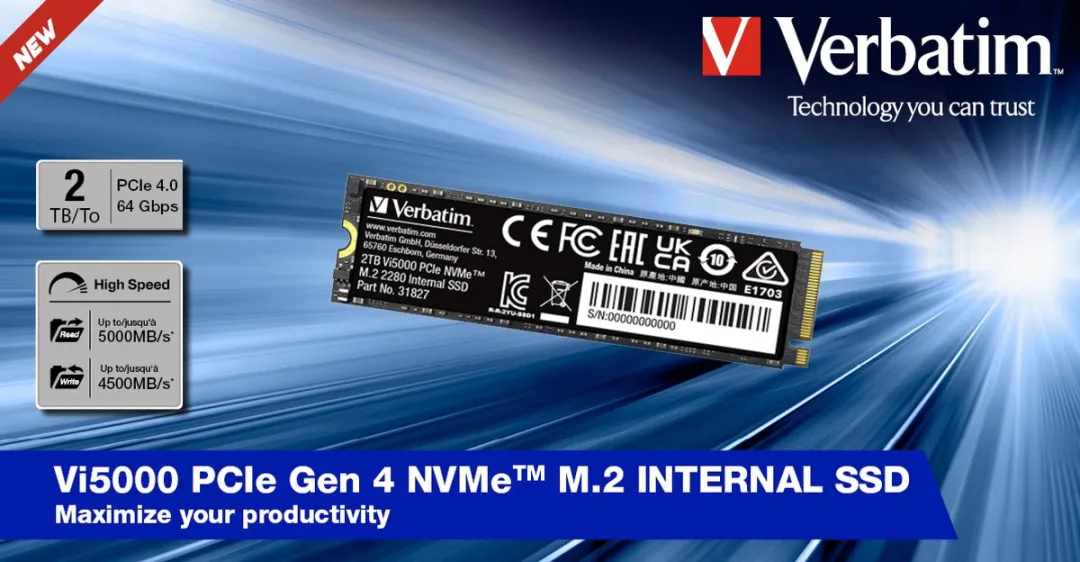 Verbatim Vi5000 31827 M.2 NVMe SSD 2TB