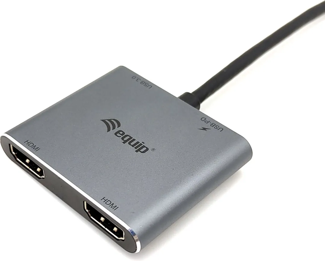 Equip 133484 USB-C Interface Hub - 5Gbps Zilver