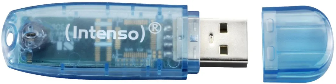Intenso Rainbow Line USB-stick 4GB - Blauw