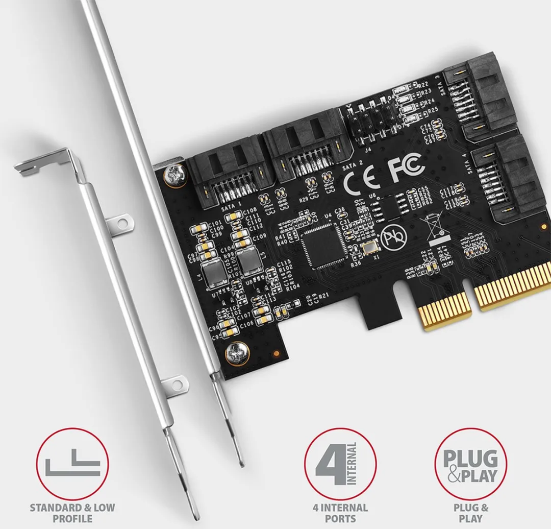 Axagon PCES-SA4X4 PCIe Controller Intern SATA 4x 6G