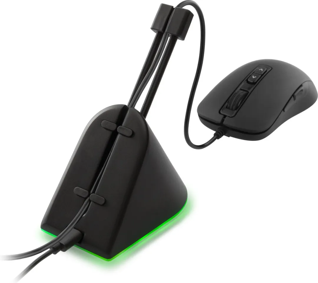 Deltaco GAM-044-RGB Muis Bungee - USB-C - RGB - Zwart - afbeelding 6 van 6