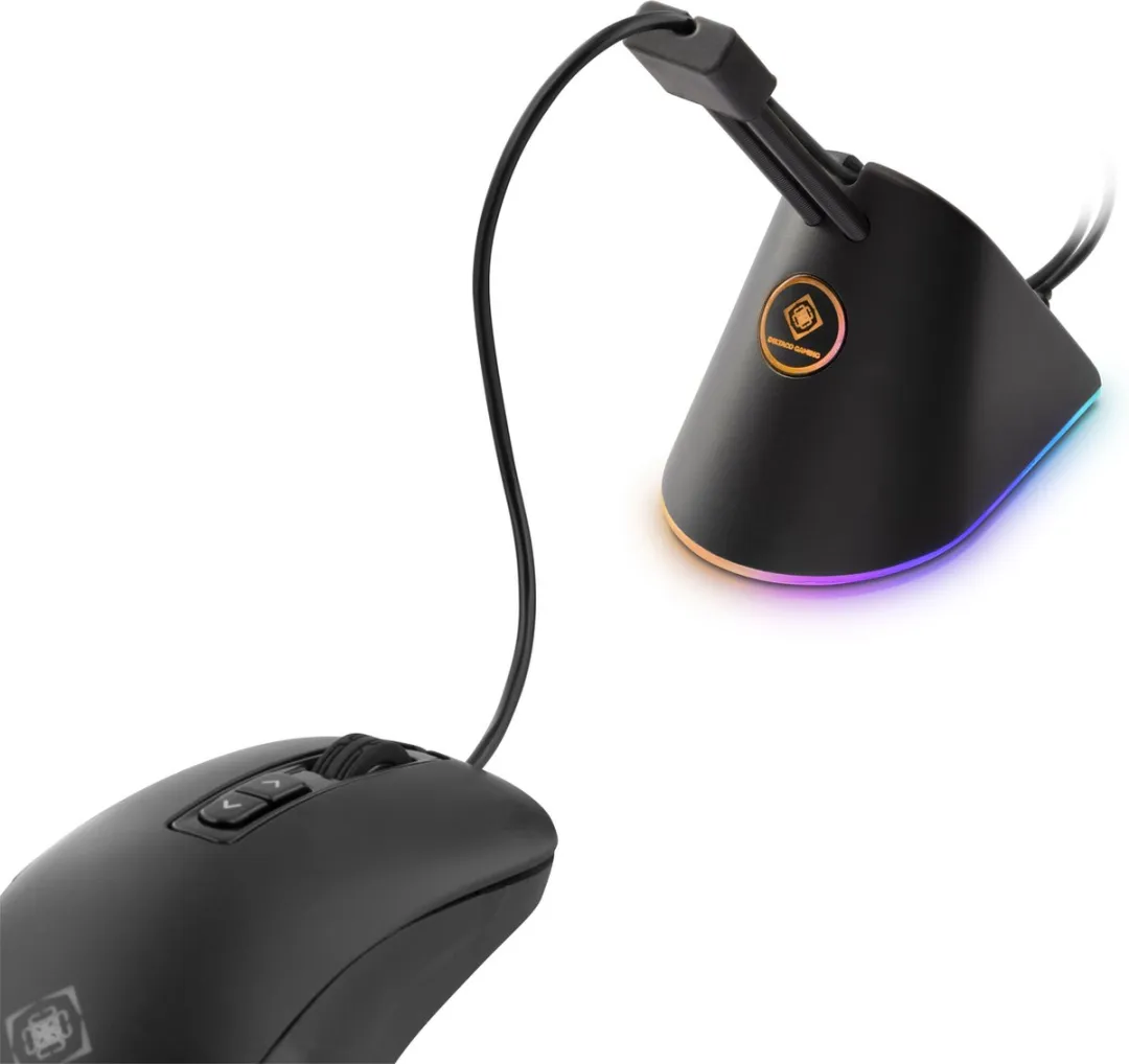 Deltaco GAM-044-RGB Muis Bungee - USB-C - RGB - Zwart - afbeelding 4 van 6