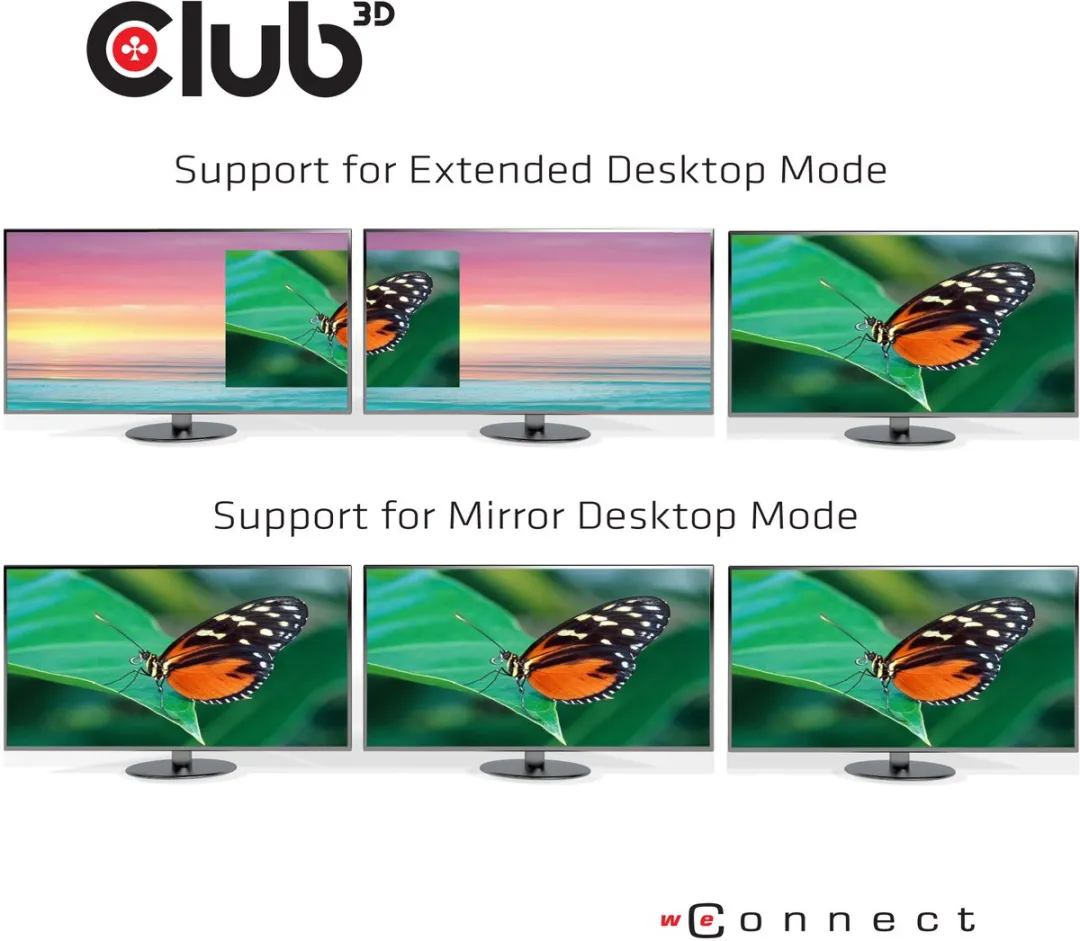 Club3D CSV-1550 USB-C MST Hub - 3x DisplayPort 1.4 - Zwart - afbeelding 5 van 6