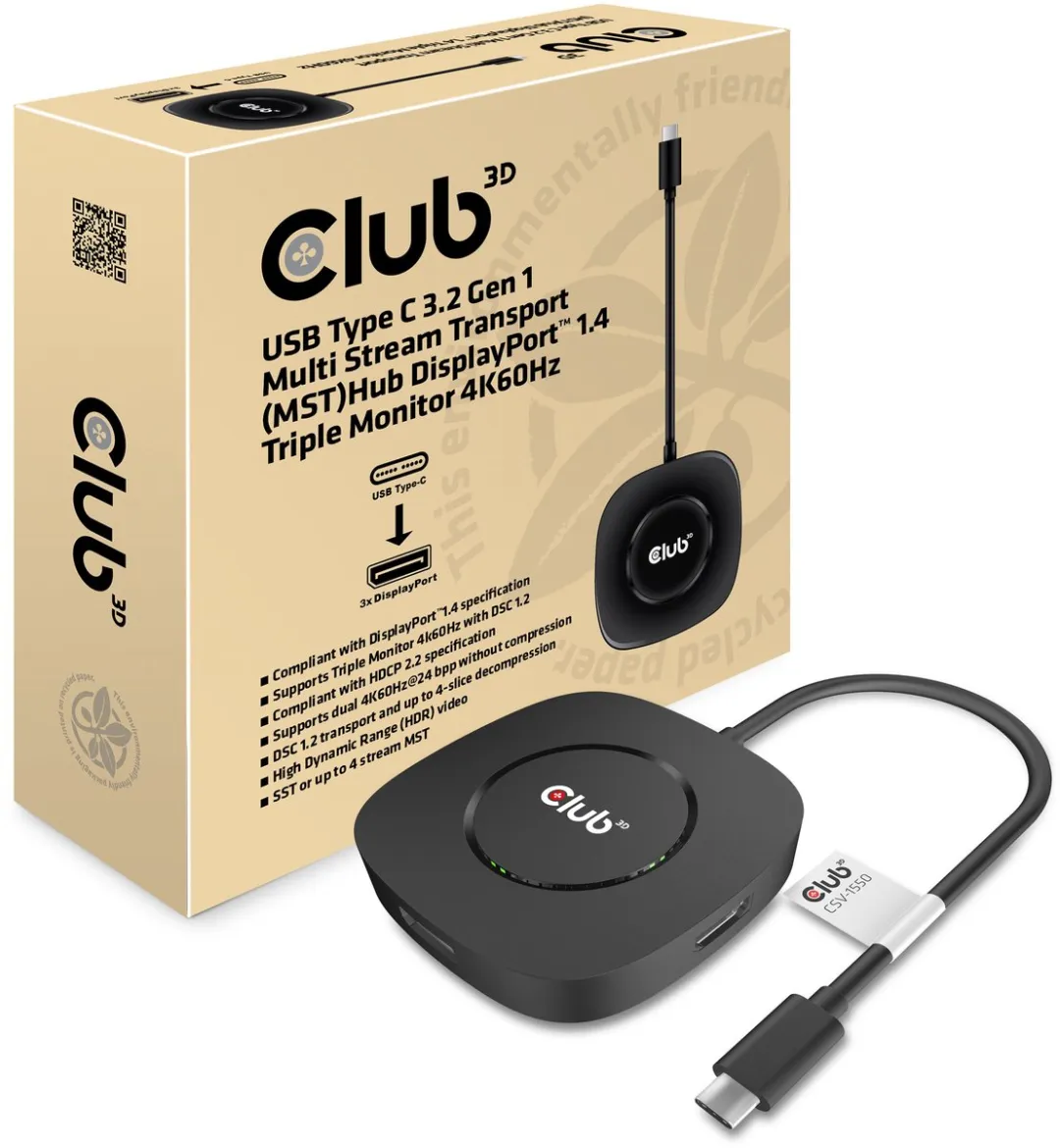 Club3D CSV-1550 USB-C MST Hub