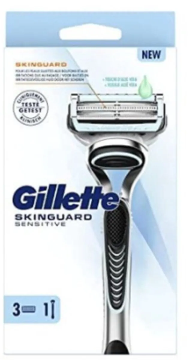 Gillette Skinguard Scheerhouder + 3 Scheermesjes