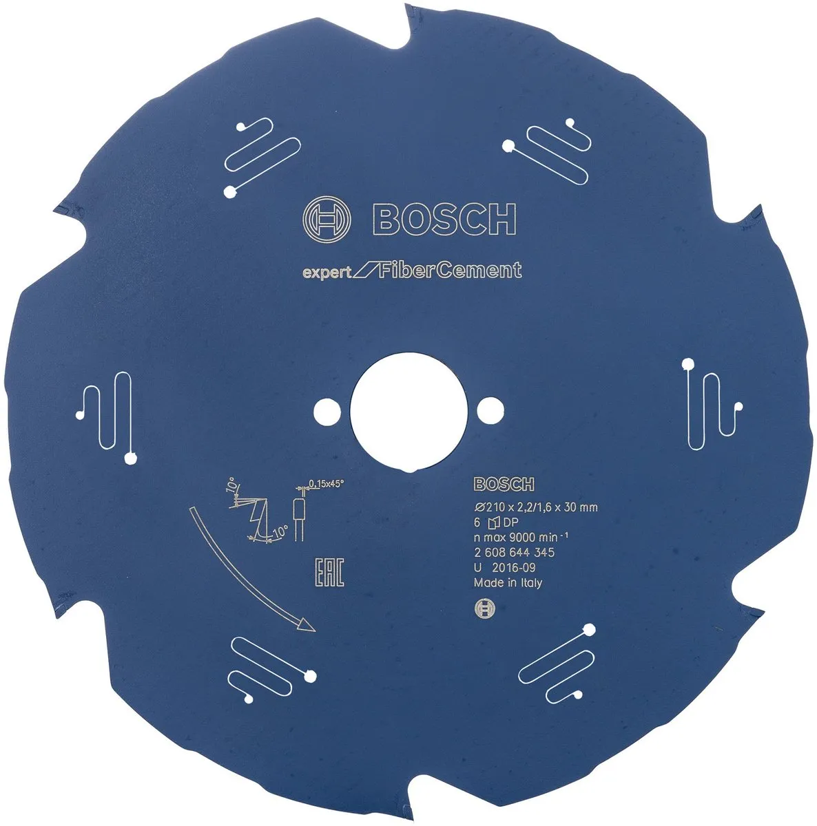 Bosch Blad Expert Fiber Cement 210mm