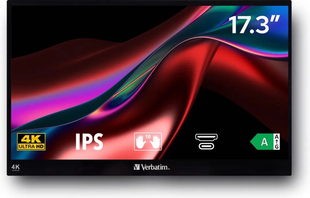 Verbatim Portable Monitor Ultra HD 4K 17.3"