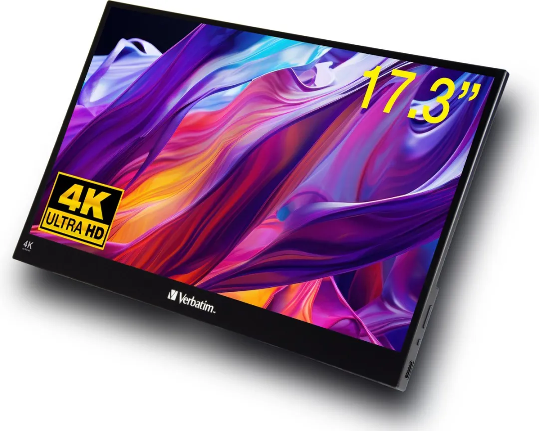 Verbatim Portable Monitor Ultra HD 4K 17.3"