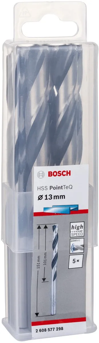 Bosch HSS PointTeQ DIN 338 13x101x151mm - 5 Stuks