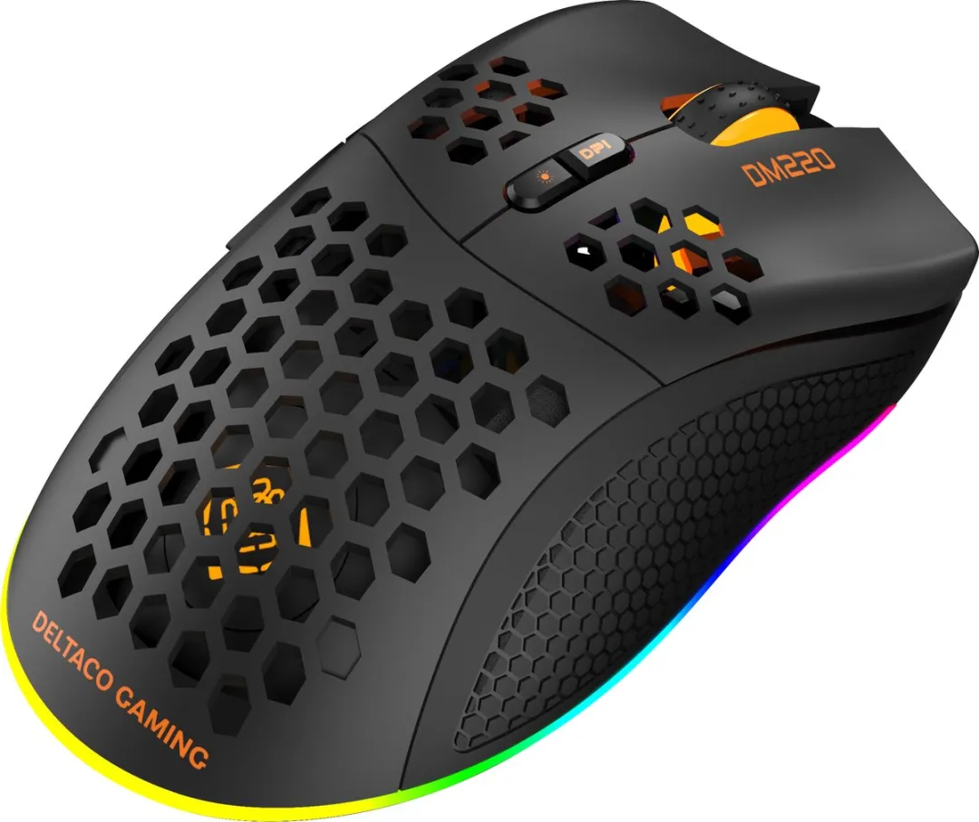 Deltaco DM220 GAM-120 Gaming Muis - 6400 DPI - Zwart