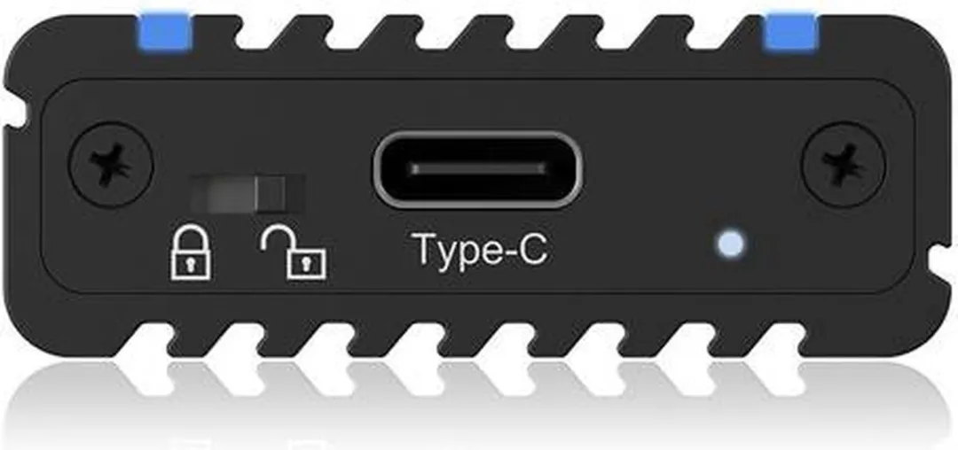 Icy Box 60717 M.2 SSD Behuizing - USB 3.2 Gen 2 - Zwart