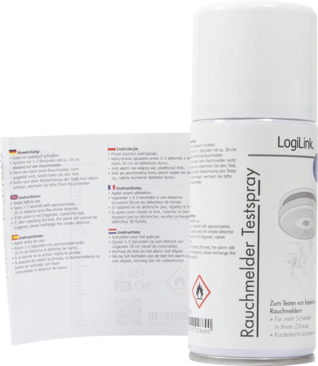 Logilink Rookdetector Testspray RP0011 - 150ml - Blauw/Wit