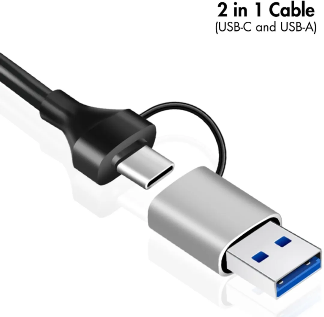 Logilink UA0422 Netwerkadapter 2,5G - USB-A/-C - Zilver - afbeelding 6 van 6