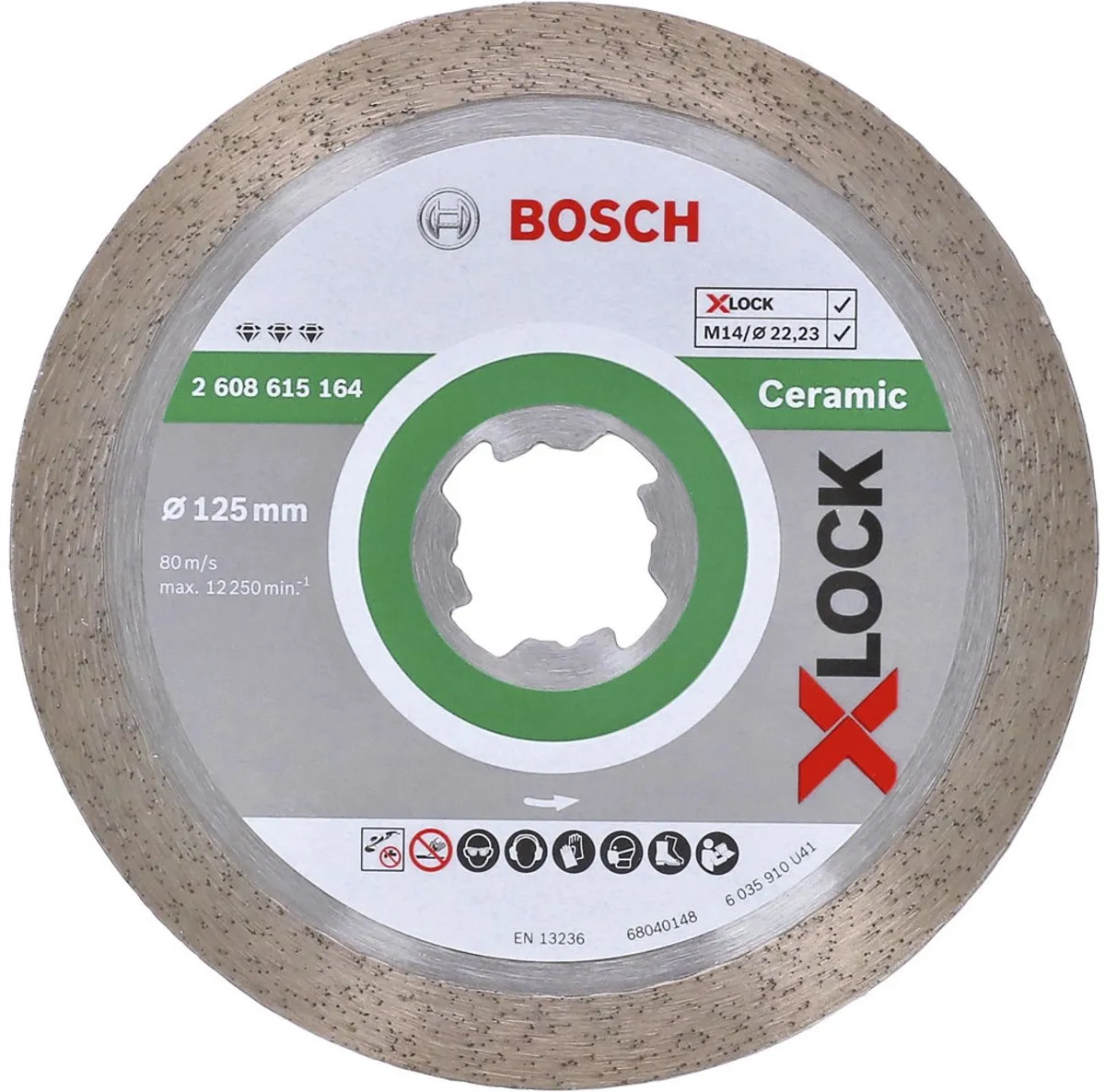 Bosch X-LOCK Diamantdoorslijpschijf 125mm