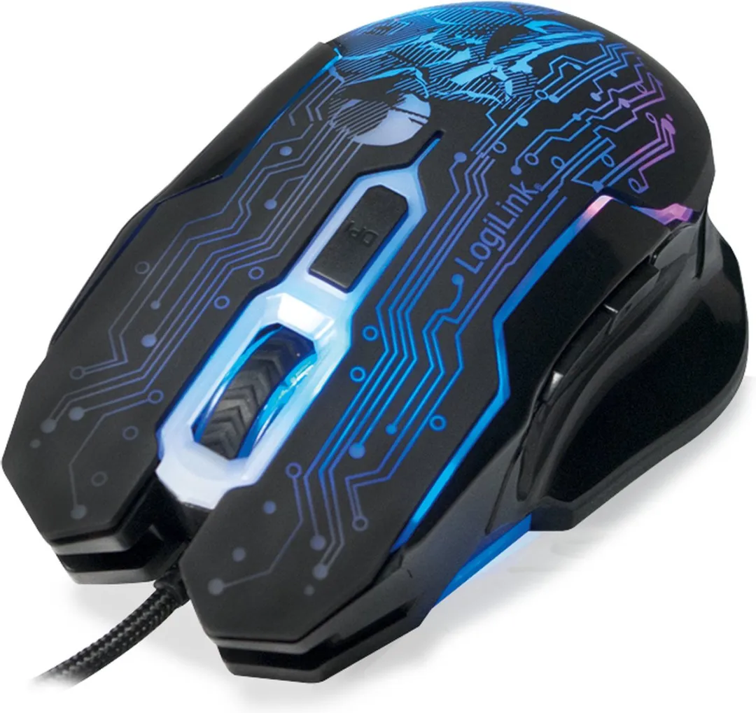 Logilink ID0137 Ambidextrous Muis - 2400 DPI - Zwart